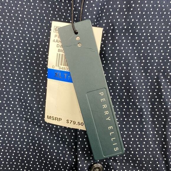 Perry Ellis Men’s Long Sleeve Shirt XL Tall NWT - Picture 4 of 8